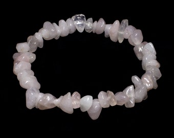 Rose Quartz Gemstone Chip Bracelet