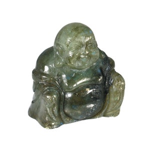 Labradorite Sitting Buddha Statue