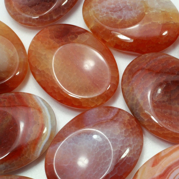 Fire Agate Thumb Stone