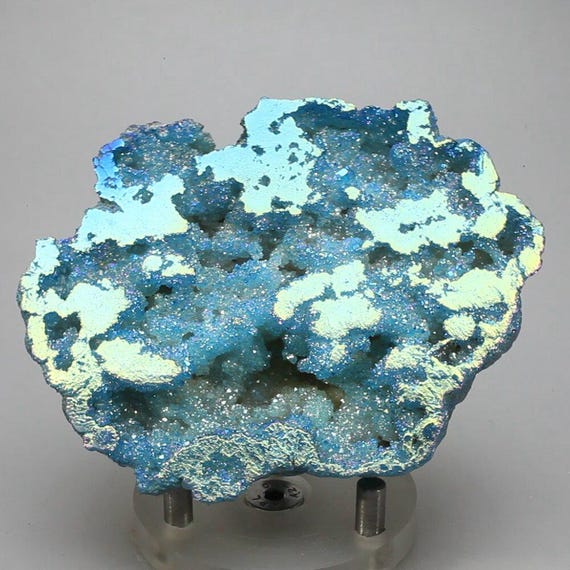 アクアオーラクォーツジオード 約87 x 68 mm | QAG257 - Etsy 日本