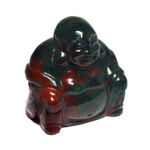 Bloodstone Sitting Buddha Statue