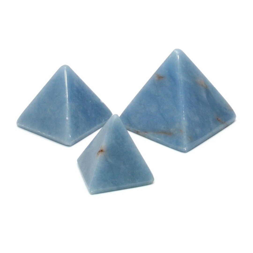 Angelite Pyramid | YAN - Etsy