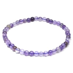 Amethyst 4mm Mini Bead Bracelet | RBAM4