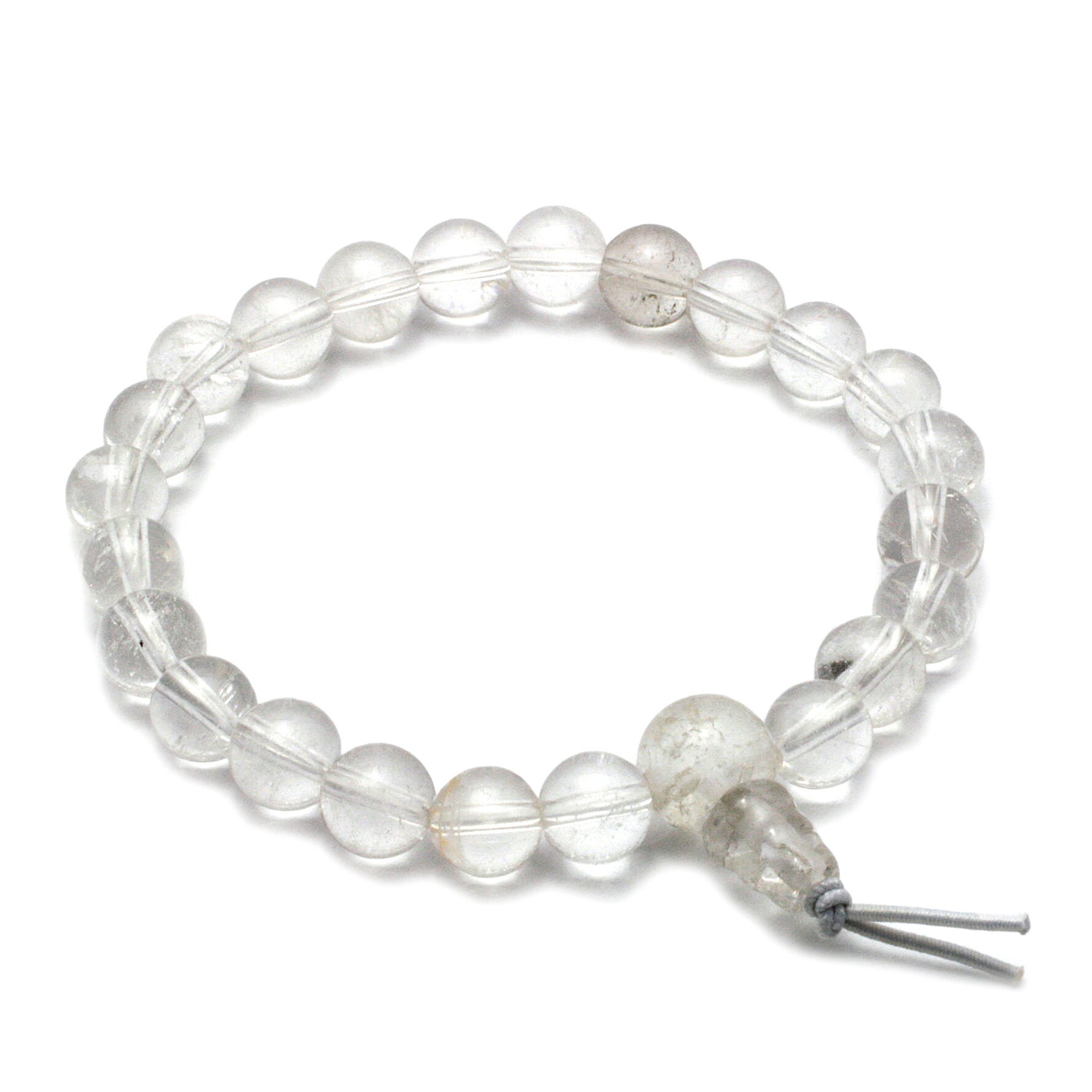 Rose Quartz Crystal Power Beads Bracelet fancy knot mala Meditation  Jewellery  Tribes And Vibes