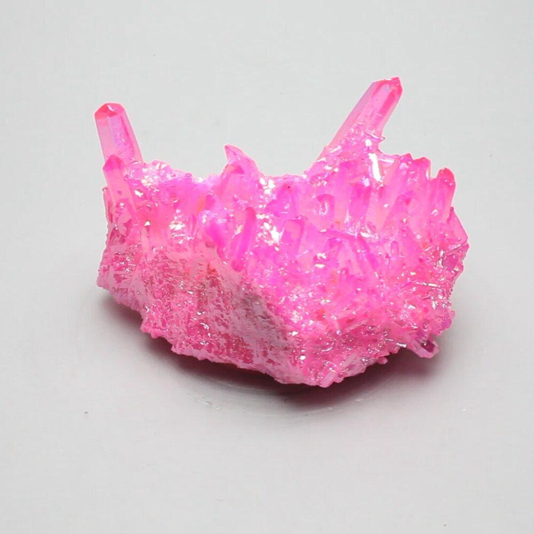Neon Pink Aura Quartz Healing Crystal ~60mm | AQ283 - Etsy