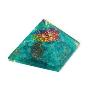 Aqua Quartz Orgonite ~50mm | ORG21