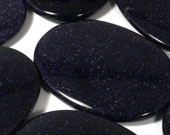Blue Goldstone Palm Stone ~70x50mm | PS19