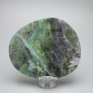 Rainbow Fluorite Slice  ~94mm | TFL257