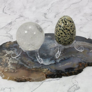 Standard Egg and Sphere Stand - Clear | EX12
