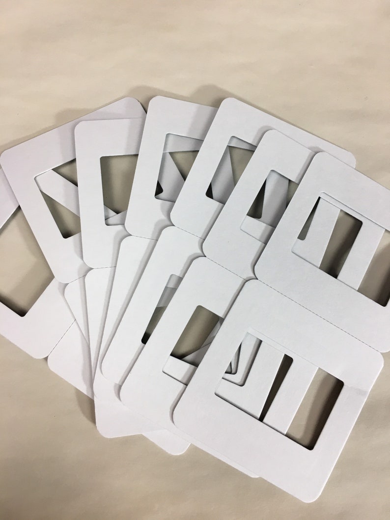 Cardboard Slide Mounts 20 40 or 60 pc Heatsealed Junk Etsy