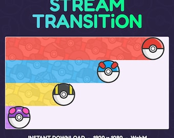 Stream Stinger Transition: Pokémon Poké Ball (Digital Download)