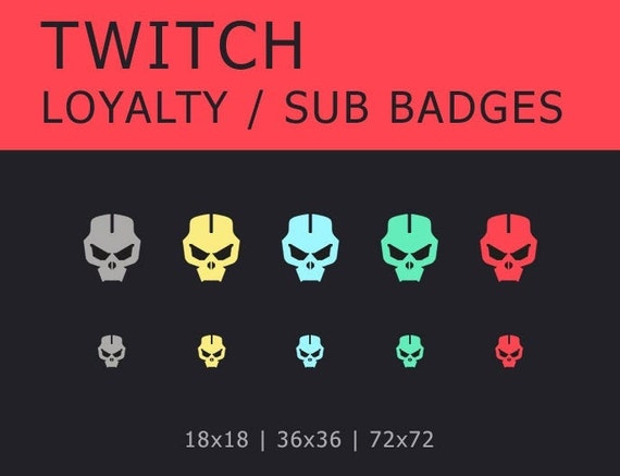 Twitch Sub Badges Valorant Etsy