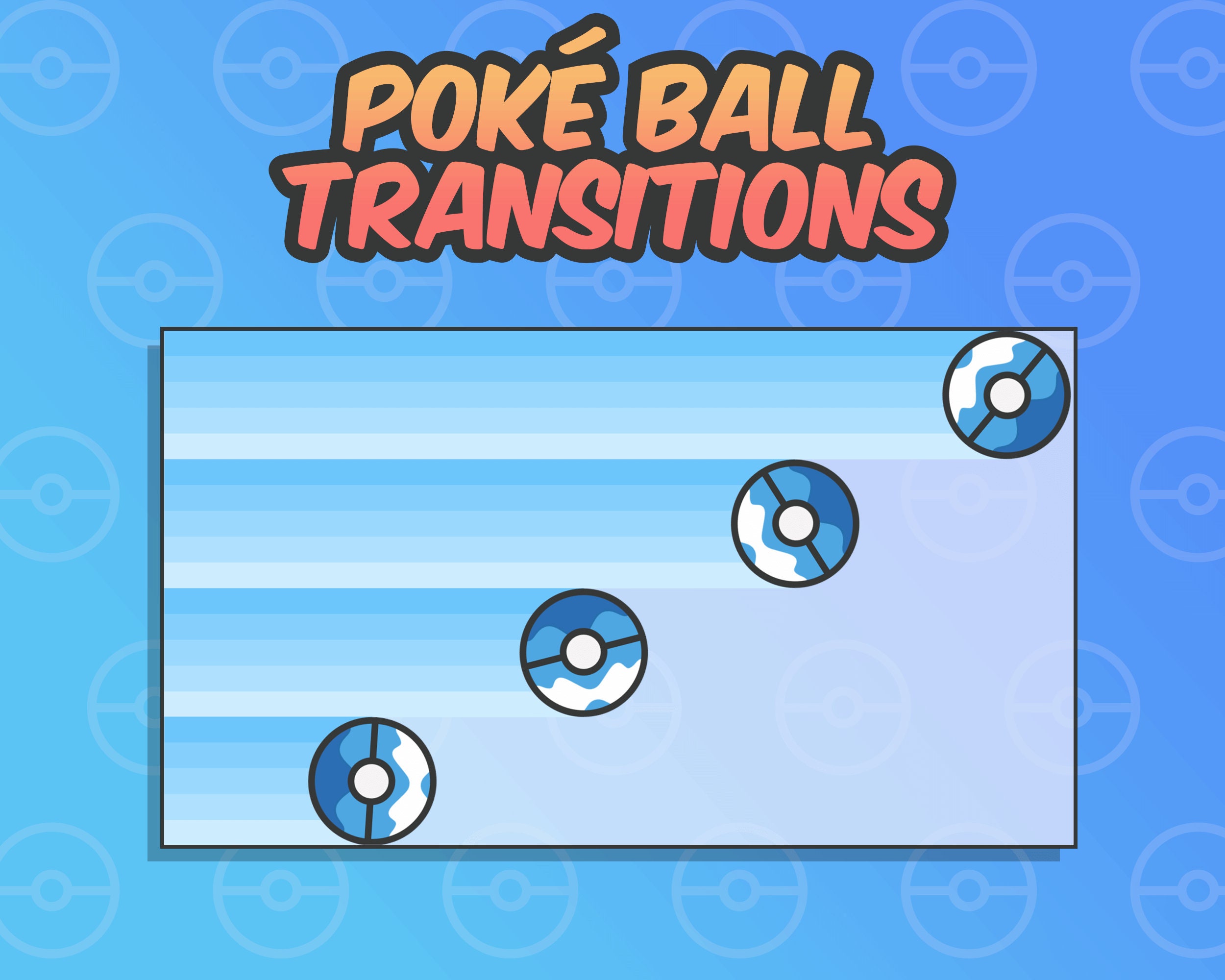 Pokéball Stinger Transition Animated Twitch Scene (Instant Download) 