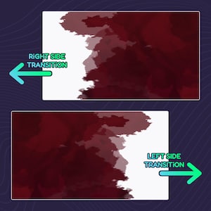 Stream Stinger Transition: Blood Red Watercolor Clouds (Digital Download) image 2
