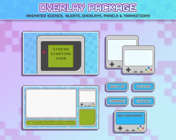 Twitch Retro CRT TV Stream Package includes 8 (Download Now) 