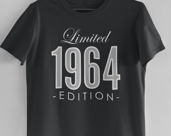 Limited Edition 1964 Birthday Shirt,  57th Birthday Tshirt For Women, Dad 57th Birthday Present, 1964 Gift For Wife. Old Man Tee
