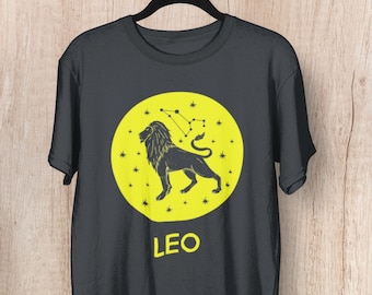 Leo Zodiac Signs T Shirt An Ideal Gift for Birthdays or Christmas