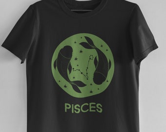 Pisces Zodiac Fish Sign Constellation T Shirt Gift