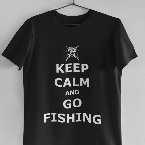 Keep Calm and Go Fishing T Shirt for Anglers and Fishermen