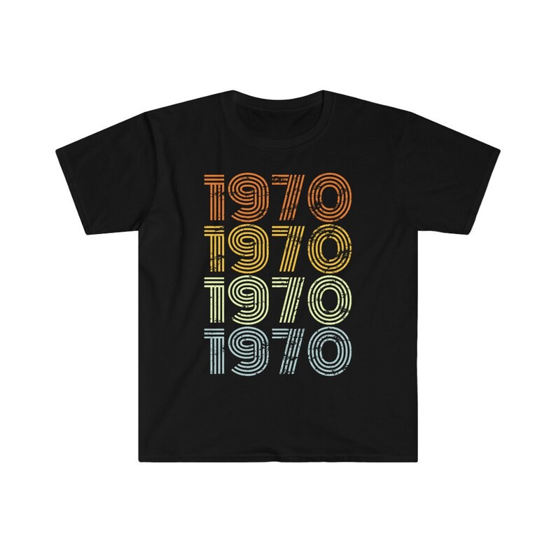 B&S Boutique Maglietta Uomo 51 Anni Vintage 1970 - Limited Edition Per Compleanno 51° In Nero
