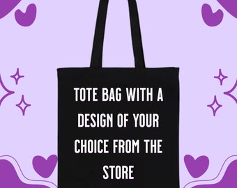 Tote Bag Design mit einem beliebigen Design aus dem Shop