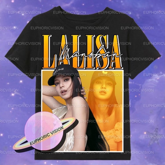 black pink lalisa t shirt