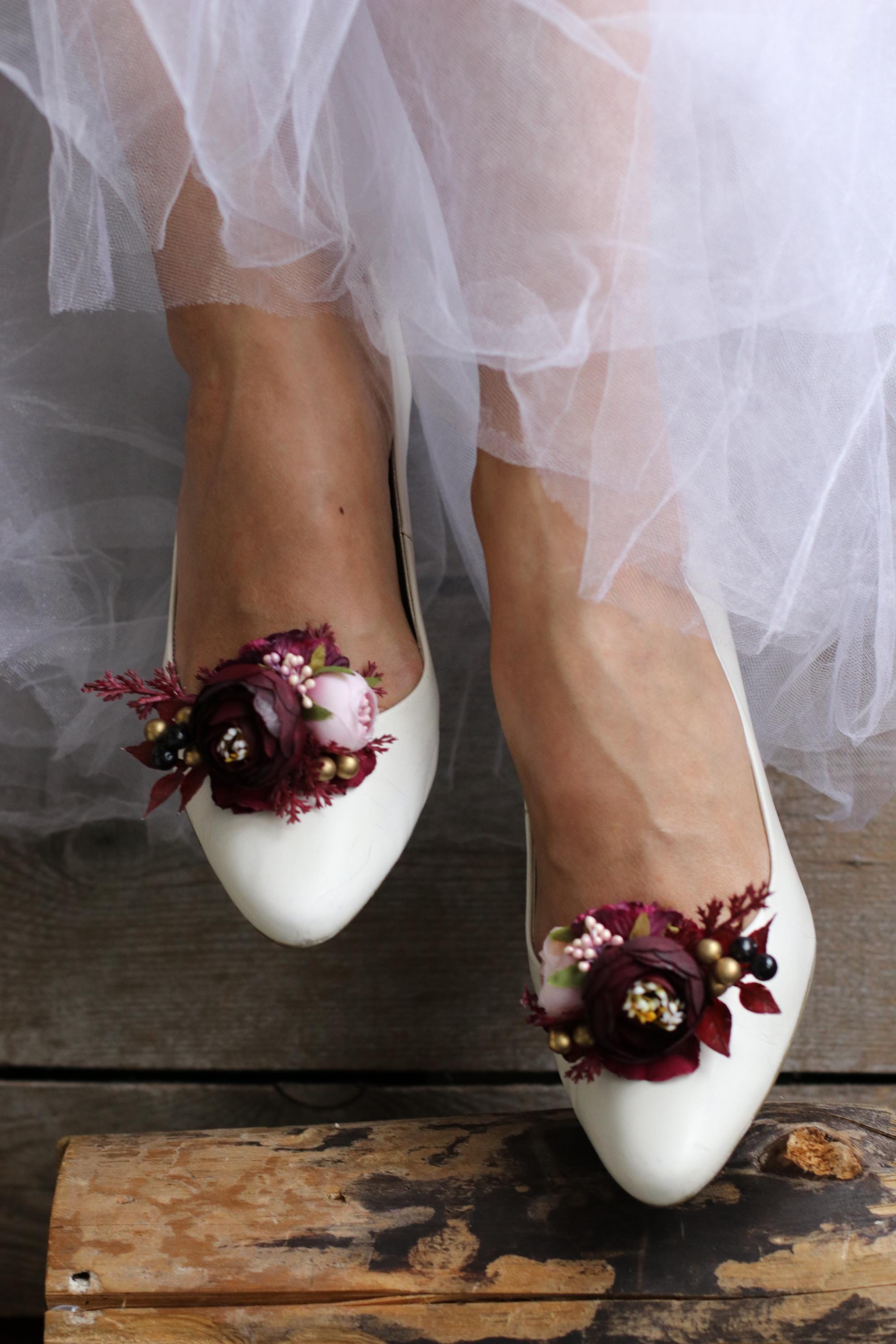 Burgundy and Gold Wedding Shoes - Etsy