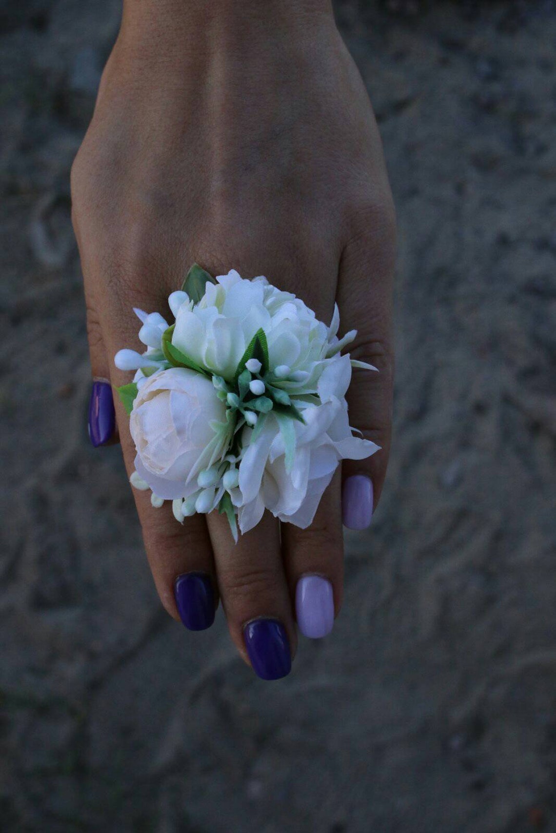 Ring Corsage Prom Flower Wedding Wrist Corsage Flower Wrist Etsy UK