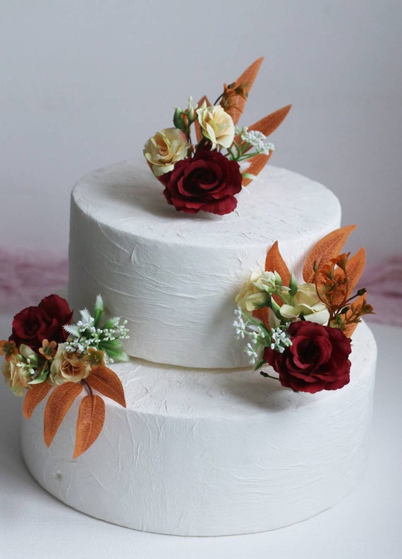 Torta topper fiori bruciato matrimonio boho torta topper torta nuziale  fiore torta nuziale fiori anniversario topper torta di fiori topper -   Italia