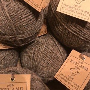 100% Natural Ryeland Wool 50g