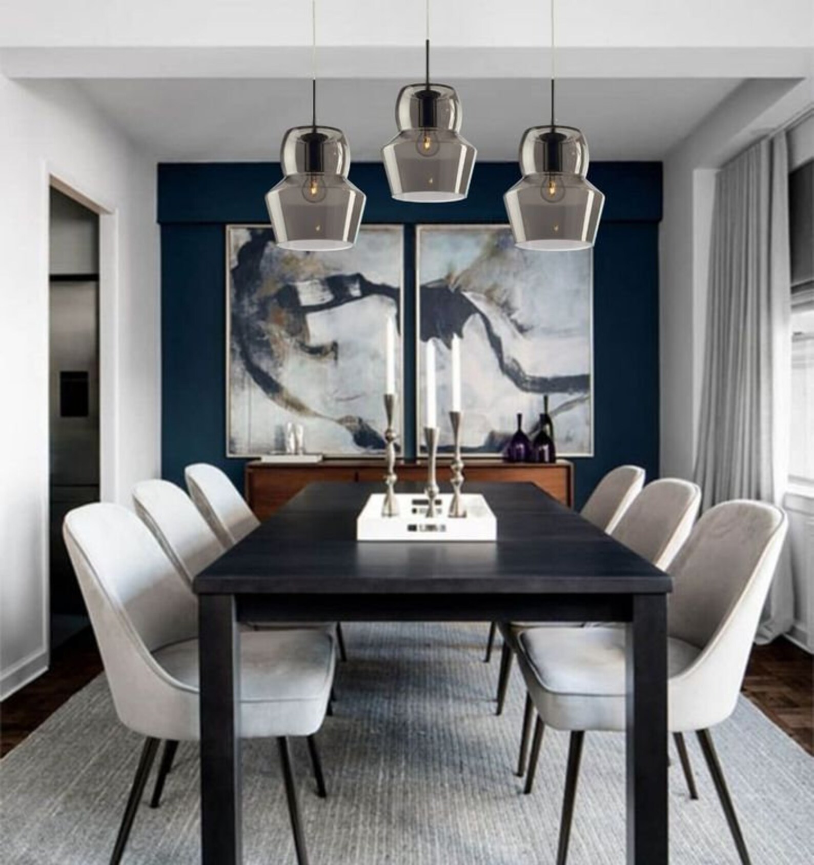 Pendant Light Blown Glass Pendant Lighting Installation Etsy