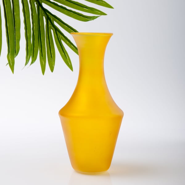 Yellow Flower Vase Etsy