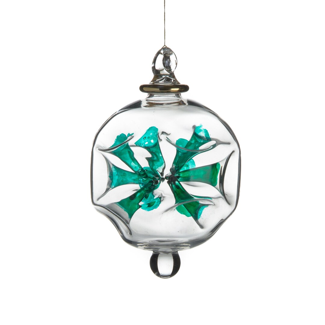 Glass Blown Christmas Ornaments Handmade Hanging Decoration Etsy
