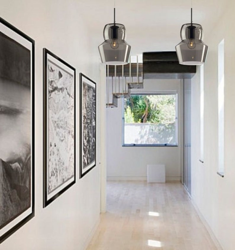 Pendant Light Blown Glass Pendant Lighting Installation Etsy