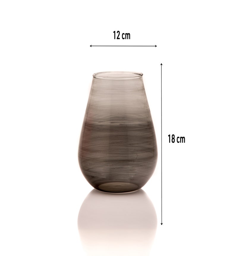 bedroom decor home decor Centerpiece Modern Decorative Vase for Housewarming Gift Black Glass Vase livingroom