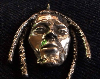 Mapa de Corazón Amor Jamaica Plata Collar Colgante Cadena Rasta Caribe vendedor del Reino Unido