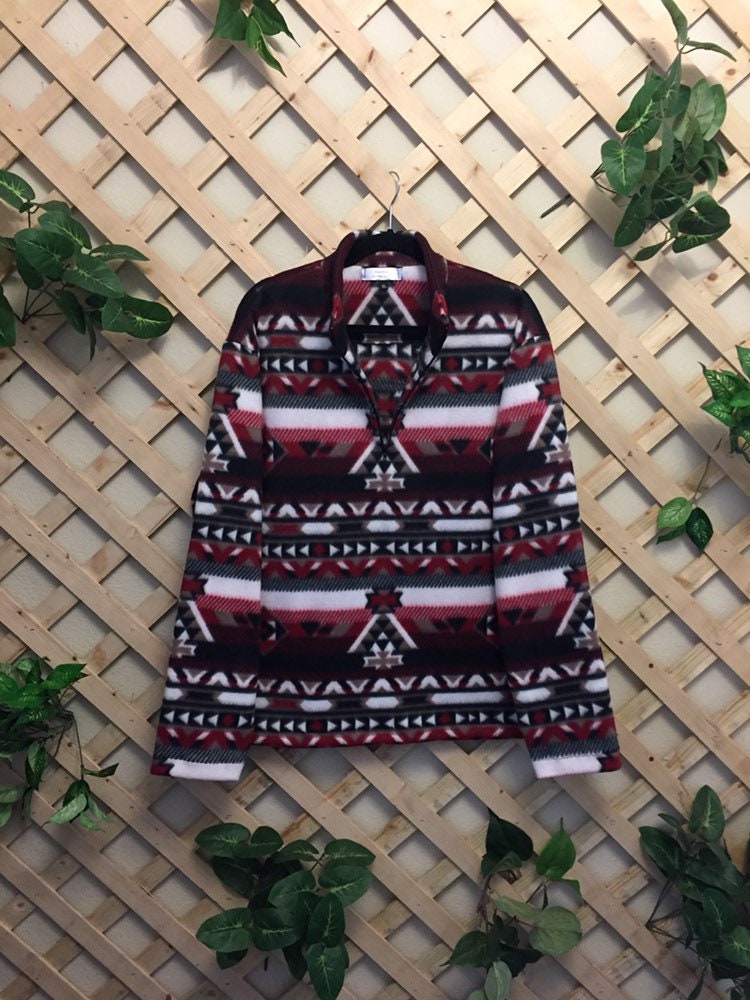 Aztec Fleece Pullover Unisex XL MR Etsy