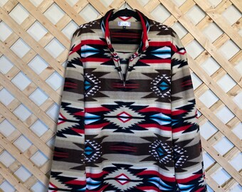 Southwest Fleece Pullover Unisex XXXL.  Any size custom made no extra charge.