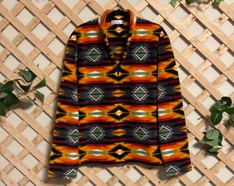 Southwest Fleece Pullover Unisex Large. Any size S-XL made no extra charge.