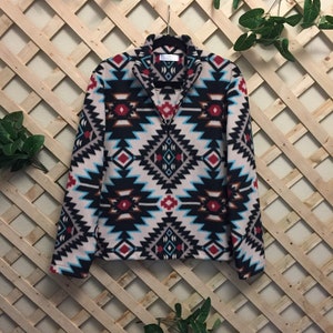 Aztec Fleece Pullover Unisex small
