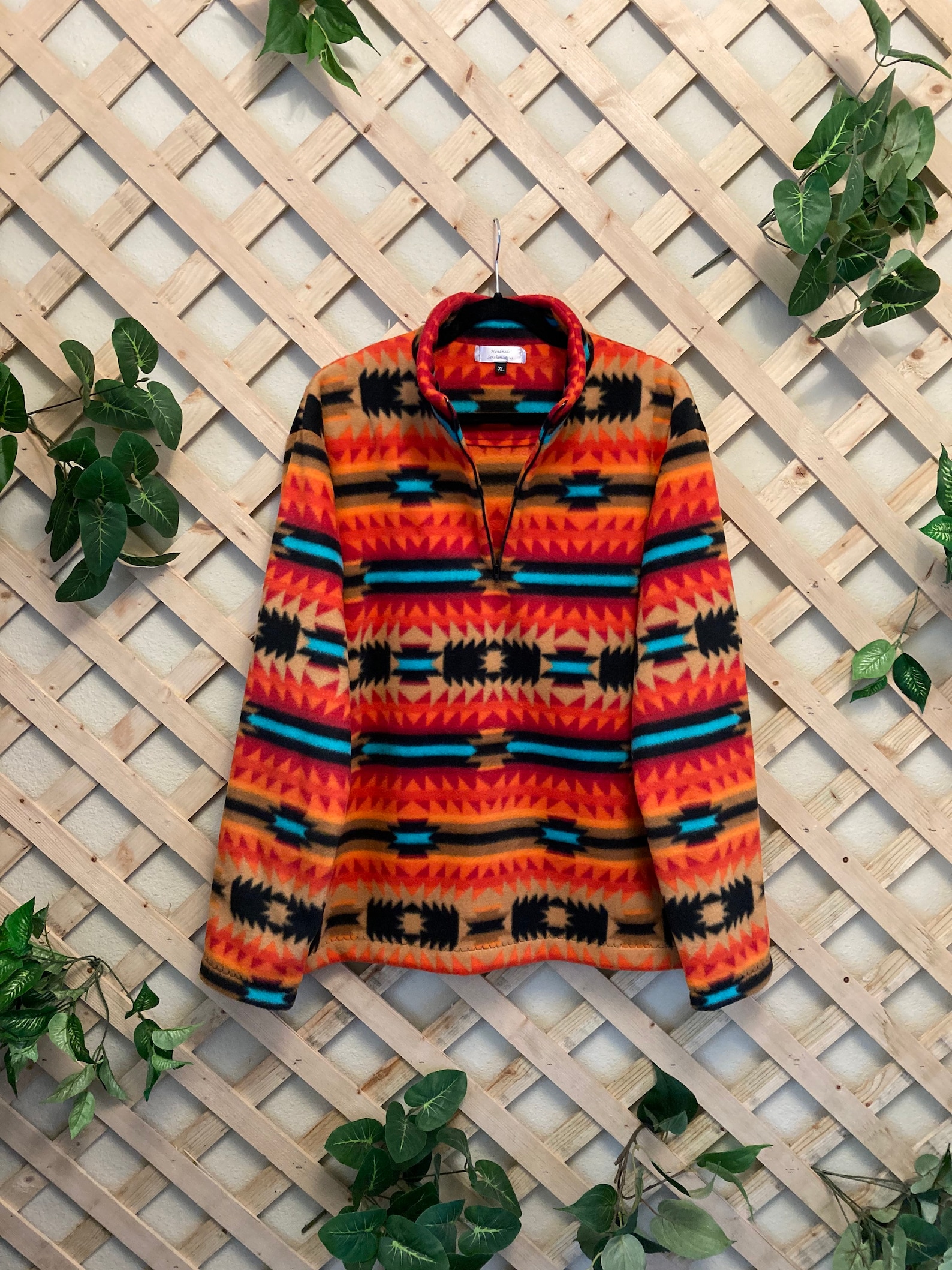 Aztec Fleece Pullover Unisex XL Etsy