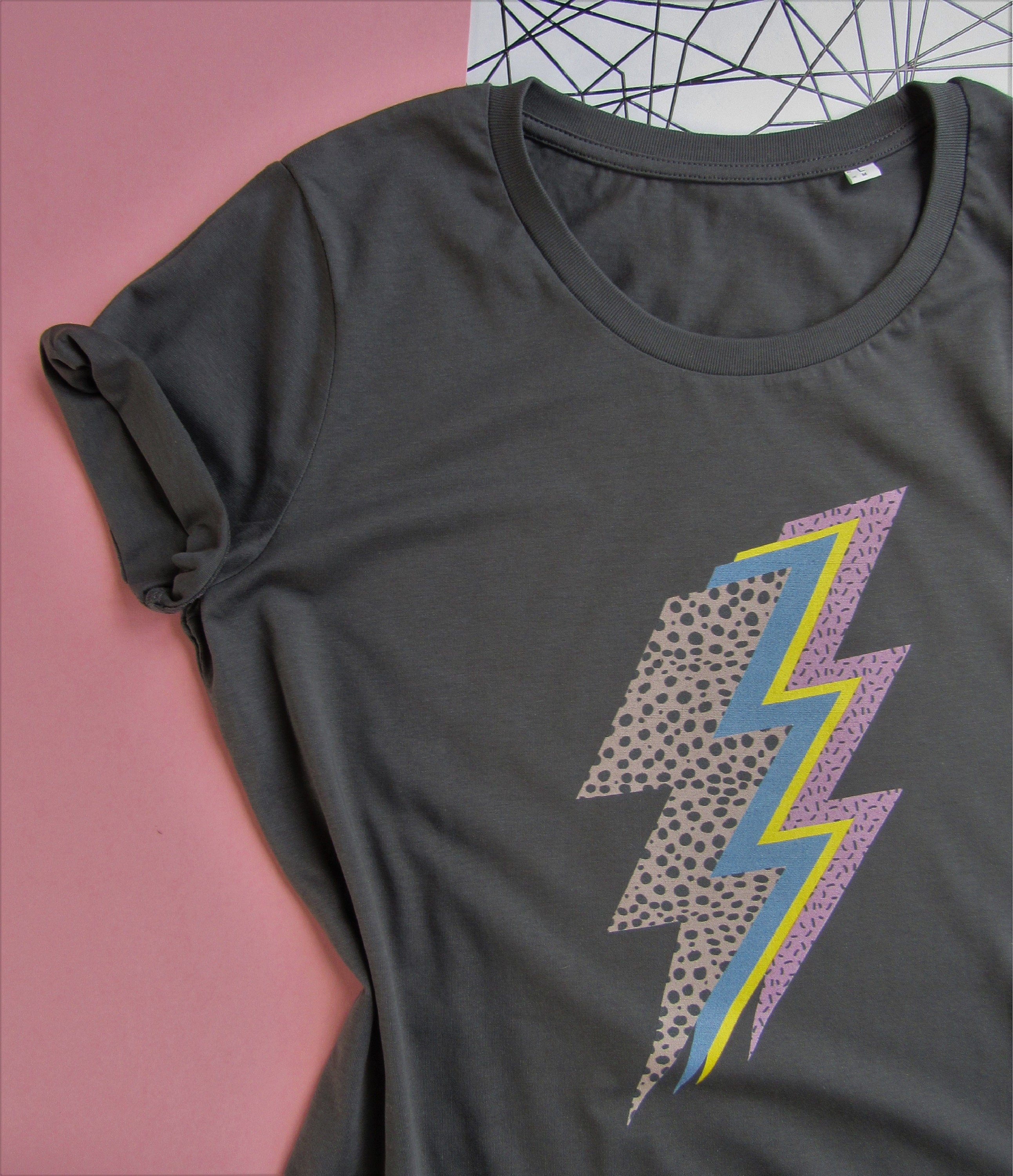 Womens Lightning bolt T shirt/ Custom made Lightning bolt | Etsy