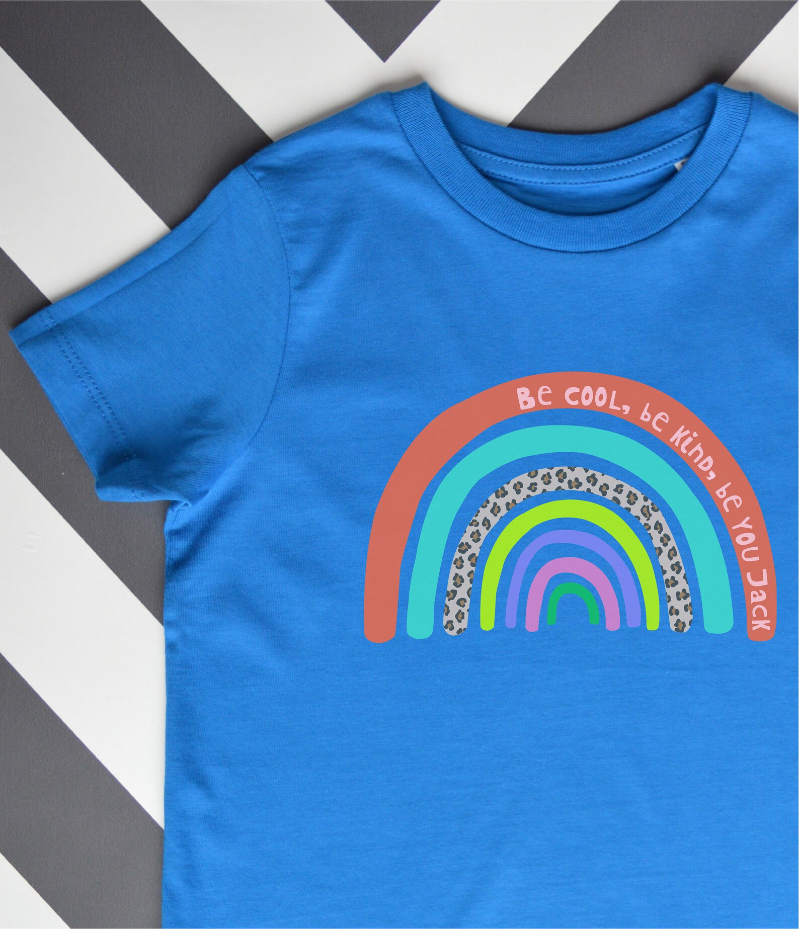 Kids personalised rainbow t shirt/Kids custom made rainbow Etsy