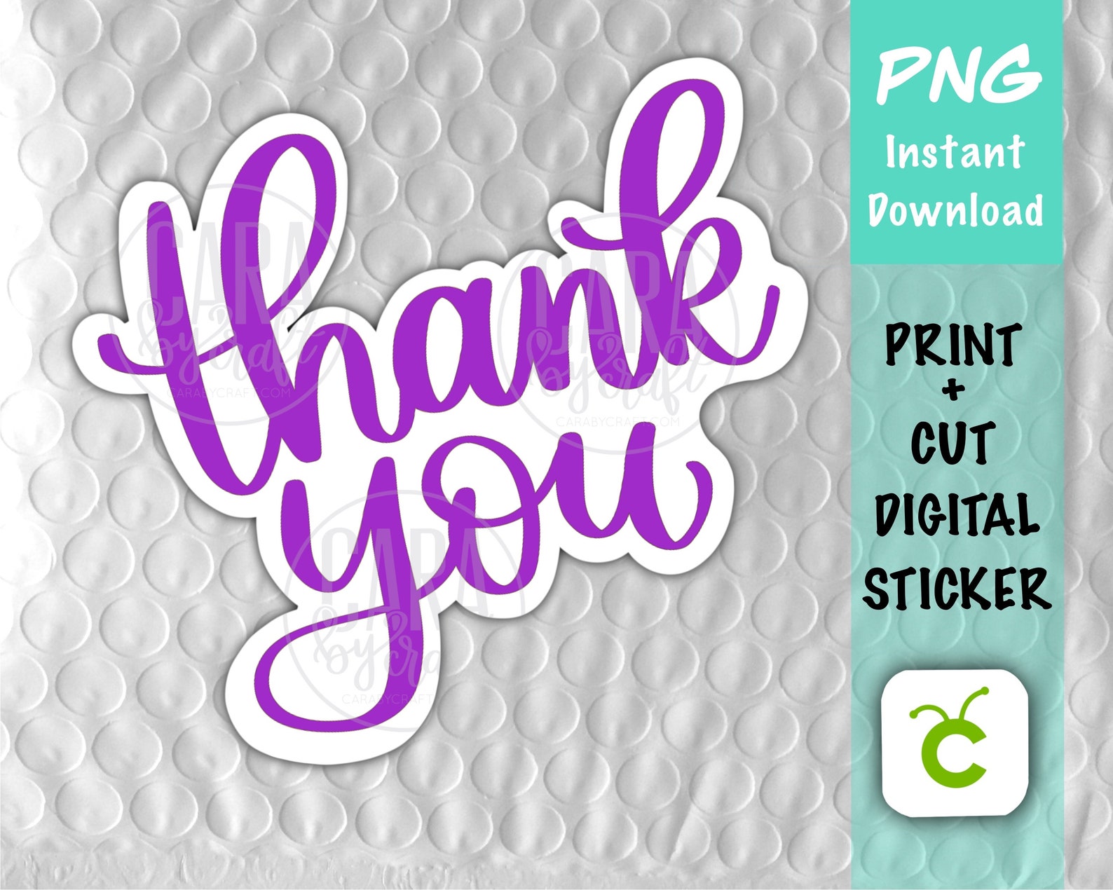 printable thank you stickers small business svg small shop