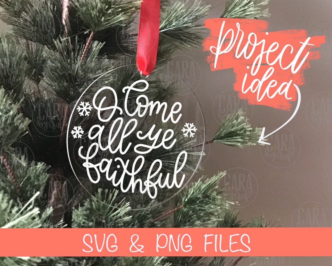 Download O COME ORNAMENT SVG Christmas Rounds Png 2021 Noël Cut ...