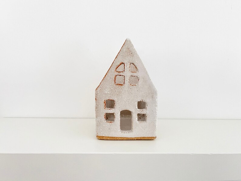 Handmade Ceramic House Home Tealight Candle Holder Rustic Etsy UK