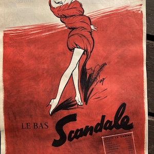 Französisches Vintage Magazin Anzeige