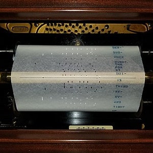 Vintage Pianola Roll, playing Just give the southland to me image 9