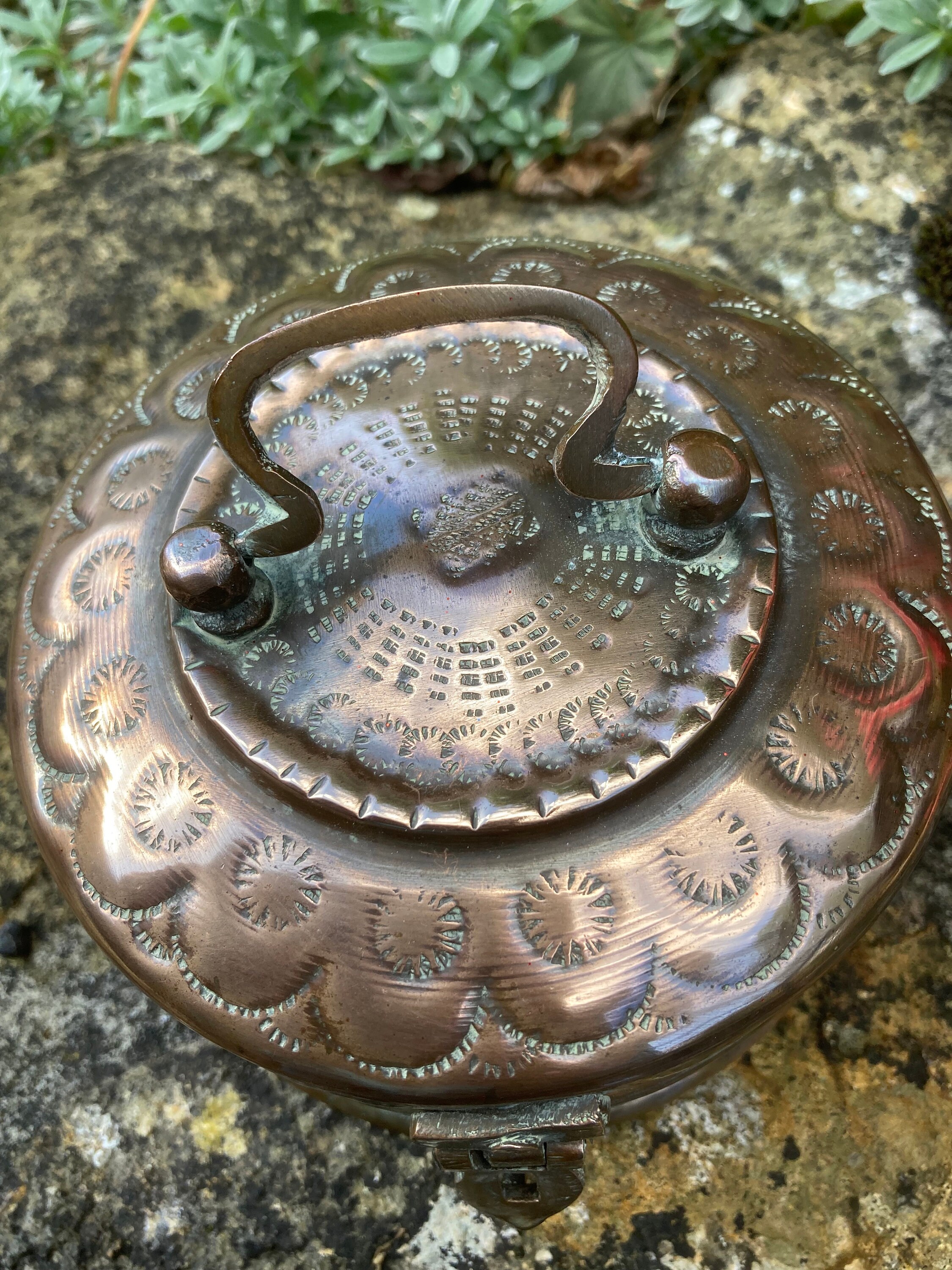 Vintage Indian Brass and Copper Spice Box Etsy UK