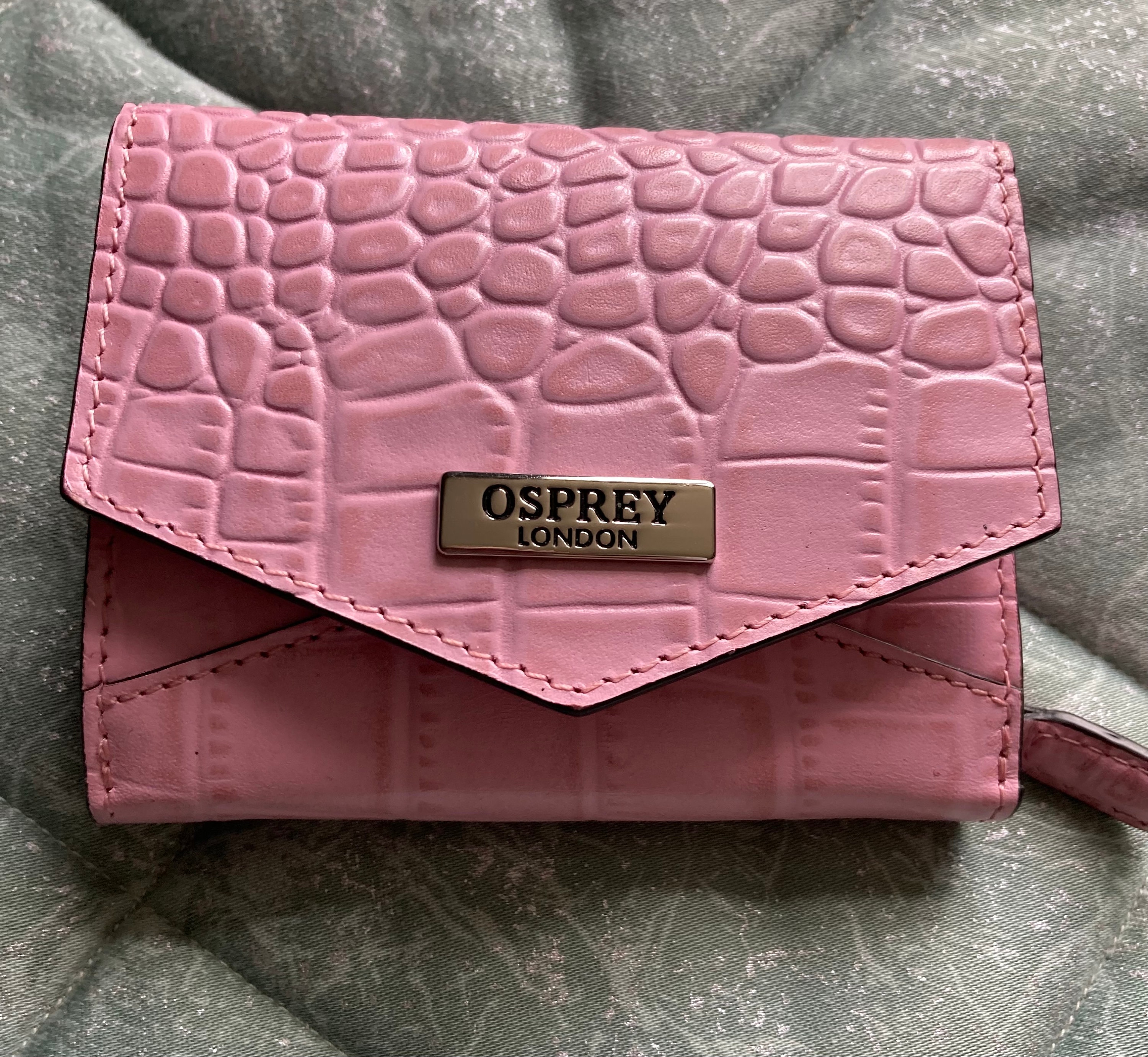 OSPREY LONDON TILLY Grainy Hide Leather Women's Purse Green Apple with Gift  Box £27.39 - PicClick UK